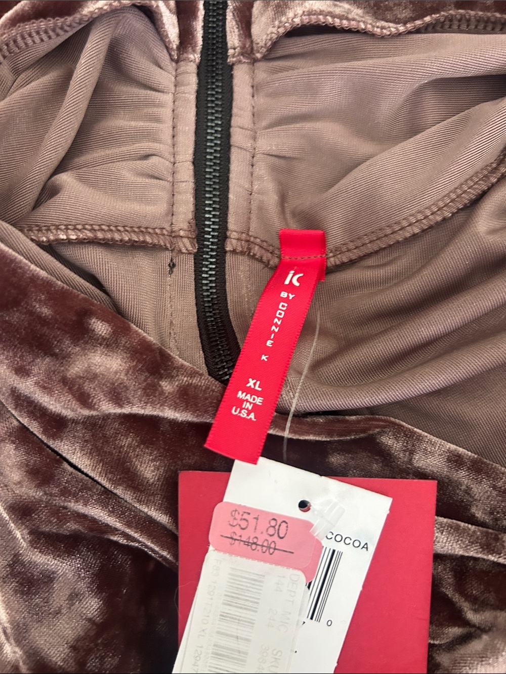 NWT IC by Connie K crushed velvet tunic - Picture 8 of 11